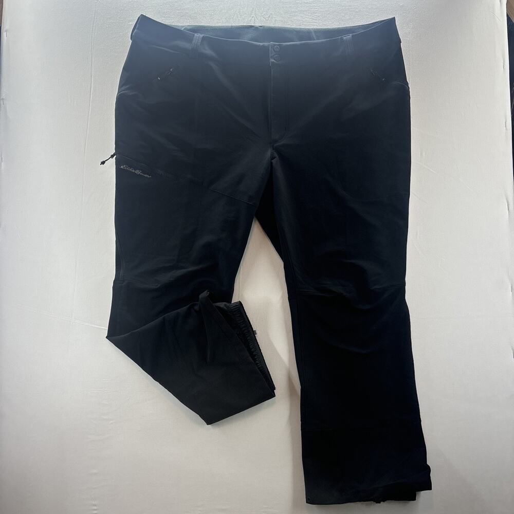 Eddie Bauer First Ascent Guide Pro Ski Tour Snow Pants 3X Women Black Ski Gaiter